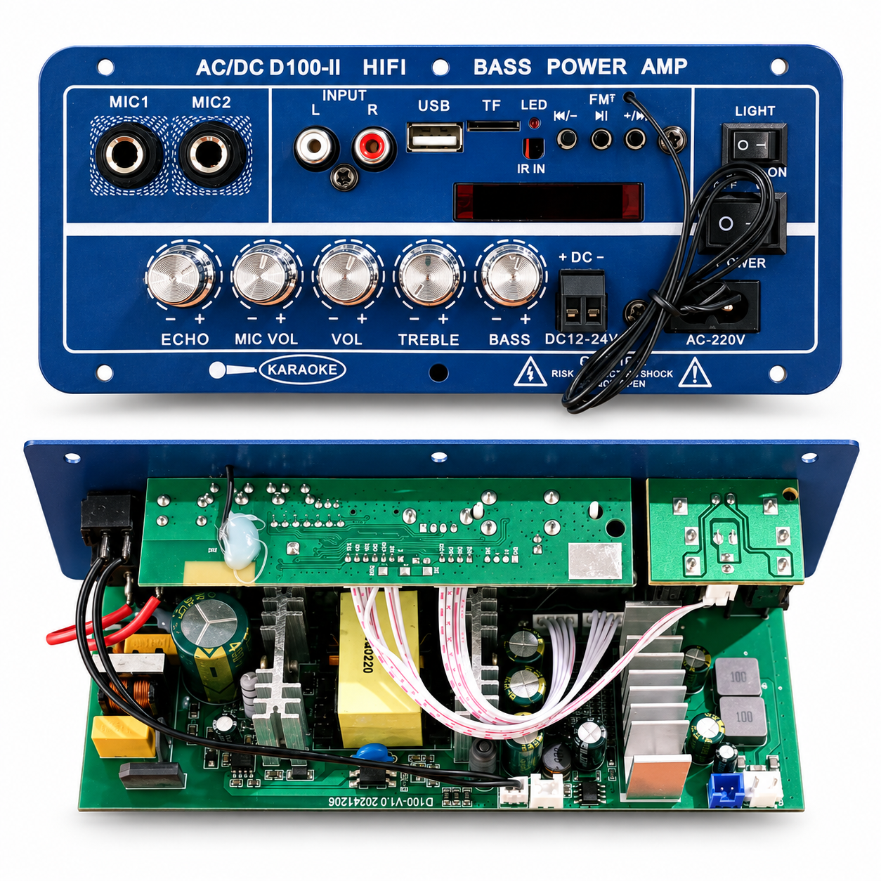 Amplificador D100W para Parlantes Pasivos