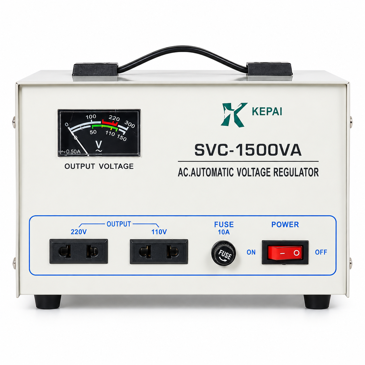 Regulador automático de voltaje KEPAI SVC-1500VA 110/220V