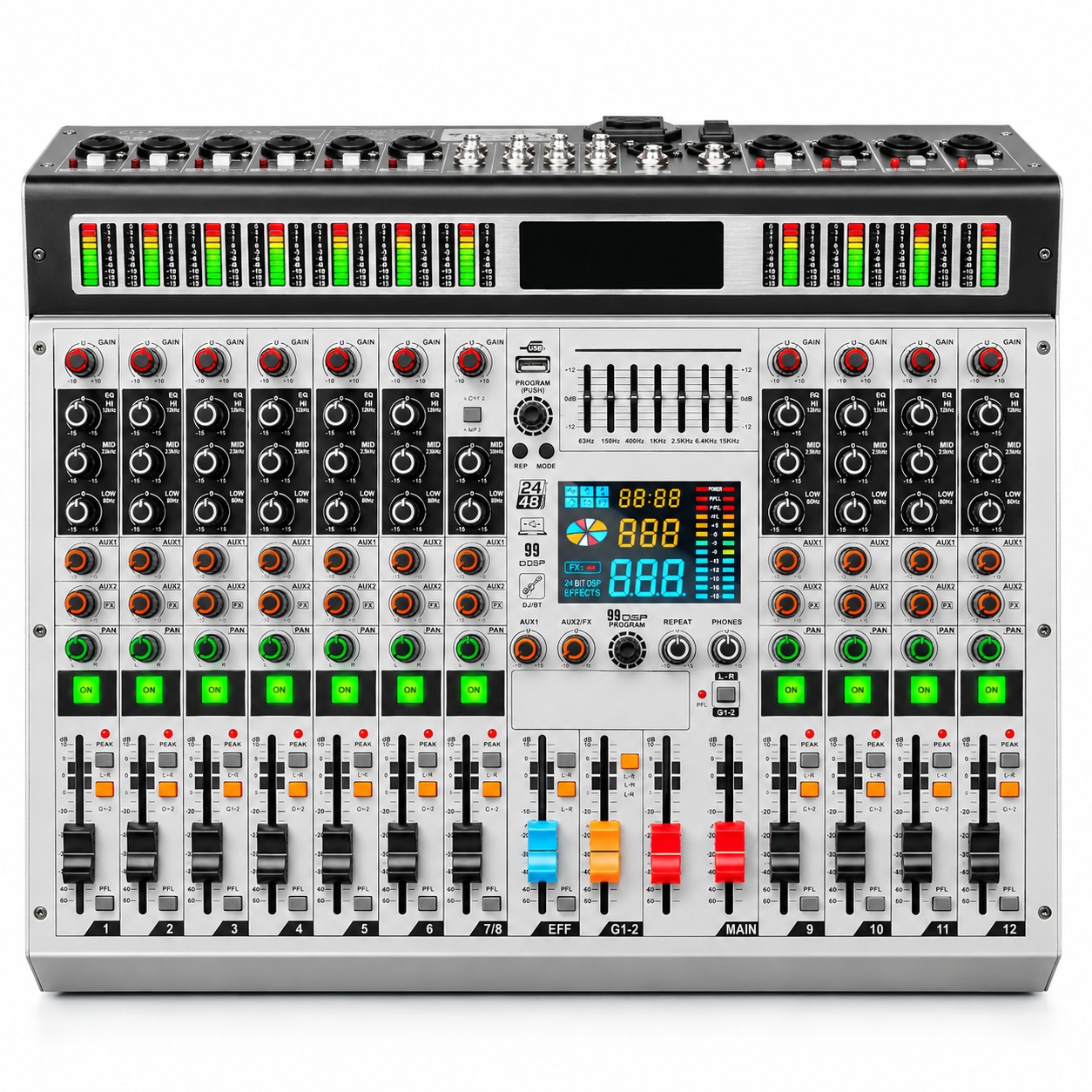 Mezcladora Digital BINNER TX-12 de 12 CH con DSP 99
