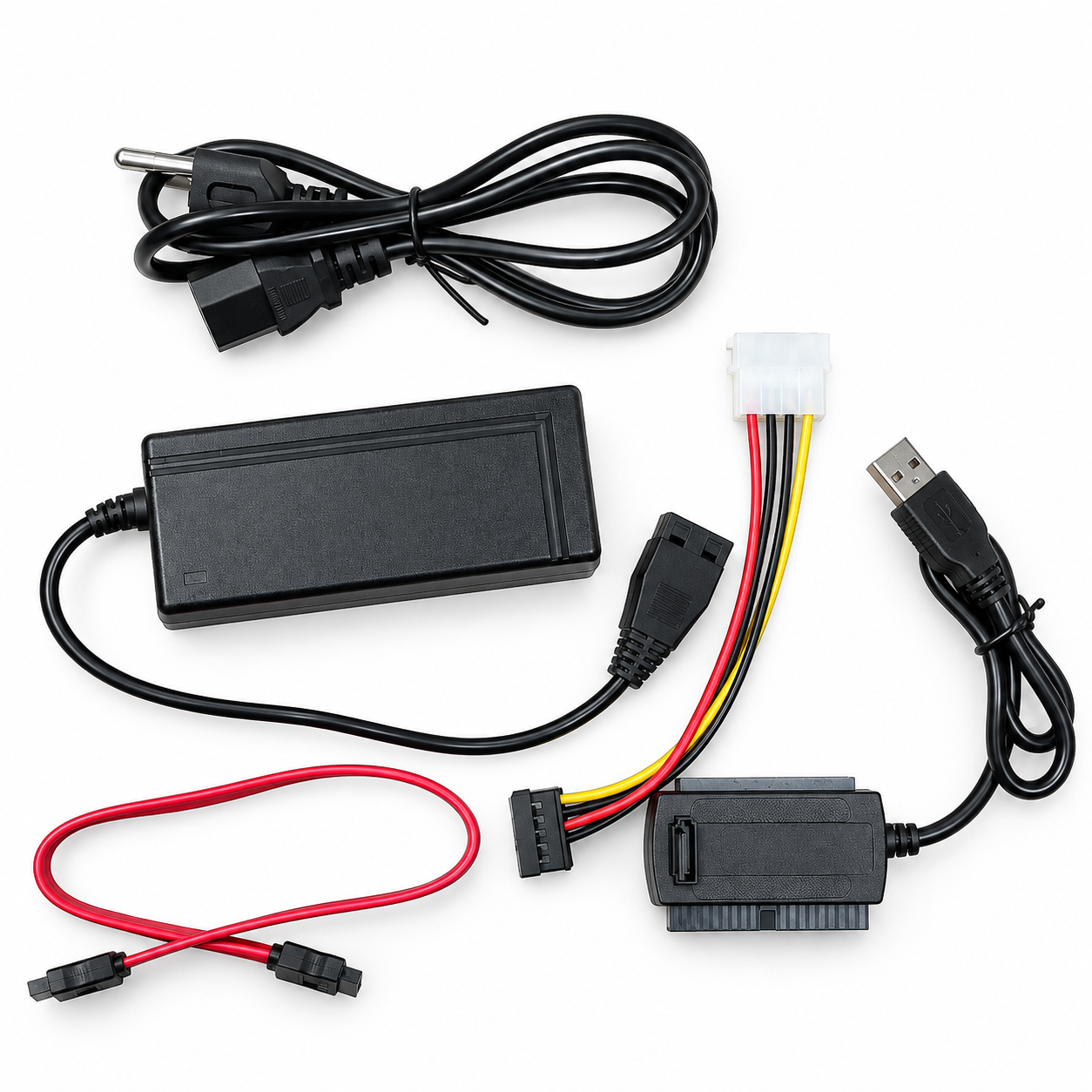Kit Adaptadror SATA/IDE a USB 2.0 para HDD 2.5" y 3.5"