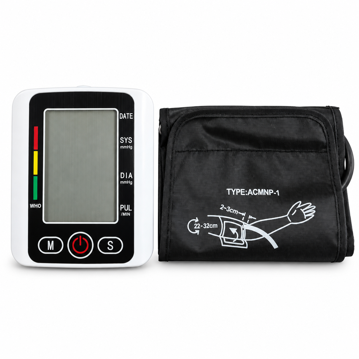 Medidor Digital de Presión Arterial de Brazo con Pantalla LCD