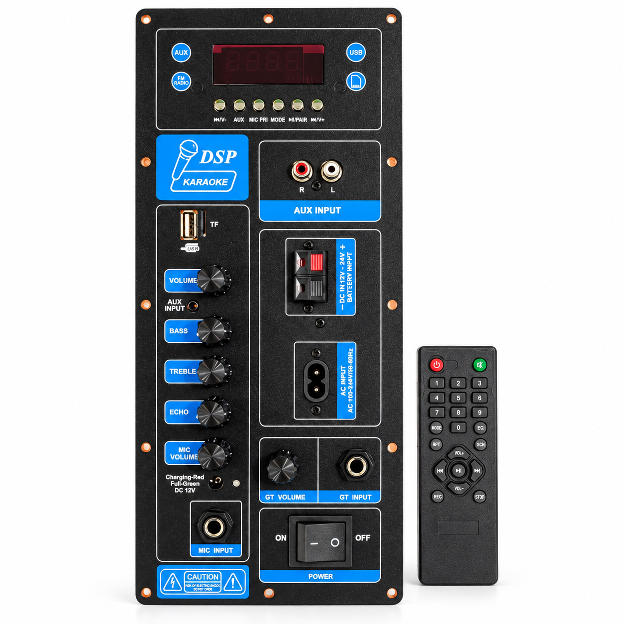Placa Amplificada 1×100W RMS Bluetooth USB TF FM