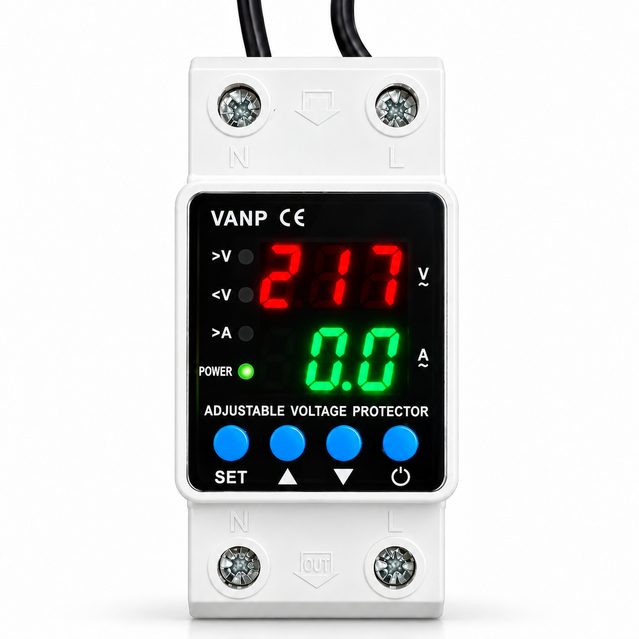 Protector de Voltaje Digital Regulable VANP 40A